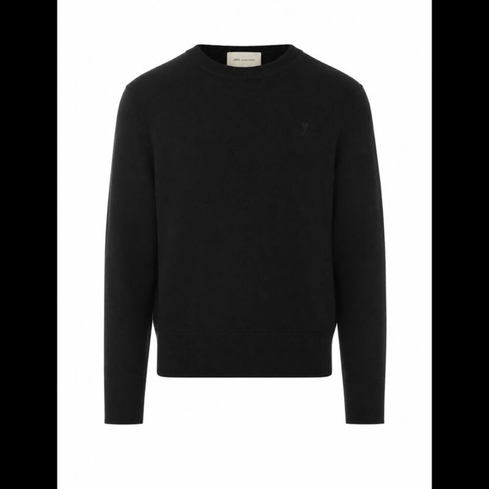 Ami Alexandre Mattiussi Men Quota Merino Wool Sweater With Ami De Coeur Logo